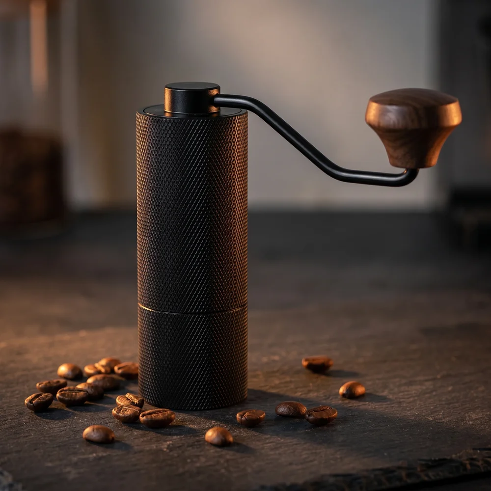 KavaKraft Pro Premium manual grinder with accessories